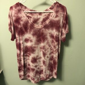 Tie dye american eagle shirt